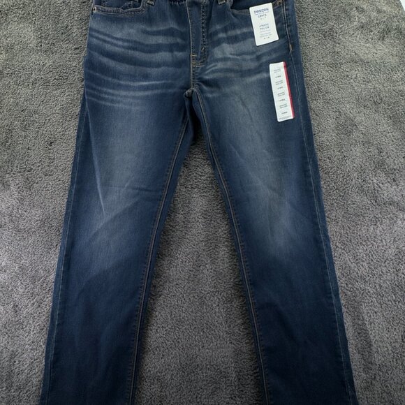 DENIZEN From Levi's Women's Jeans 14 Reg Blue Denim Elastic Waist Athletic Pull - Picture 8 of 14